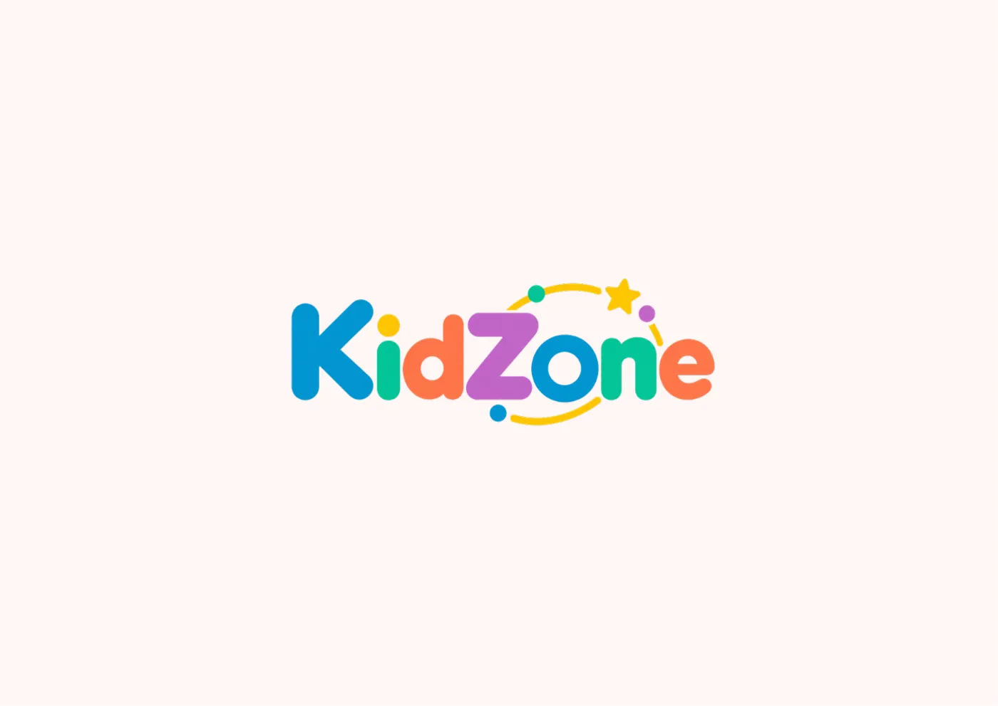 KidZone logotips, ko izstrādāja Visualij