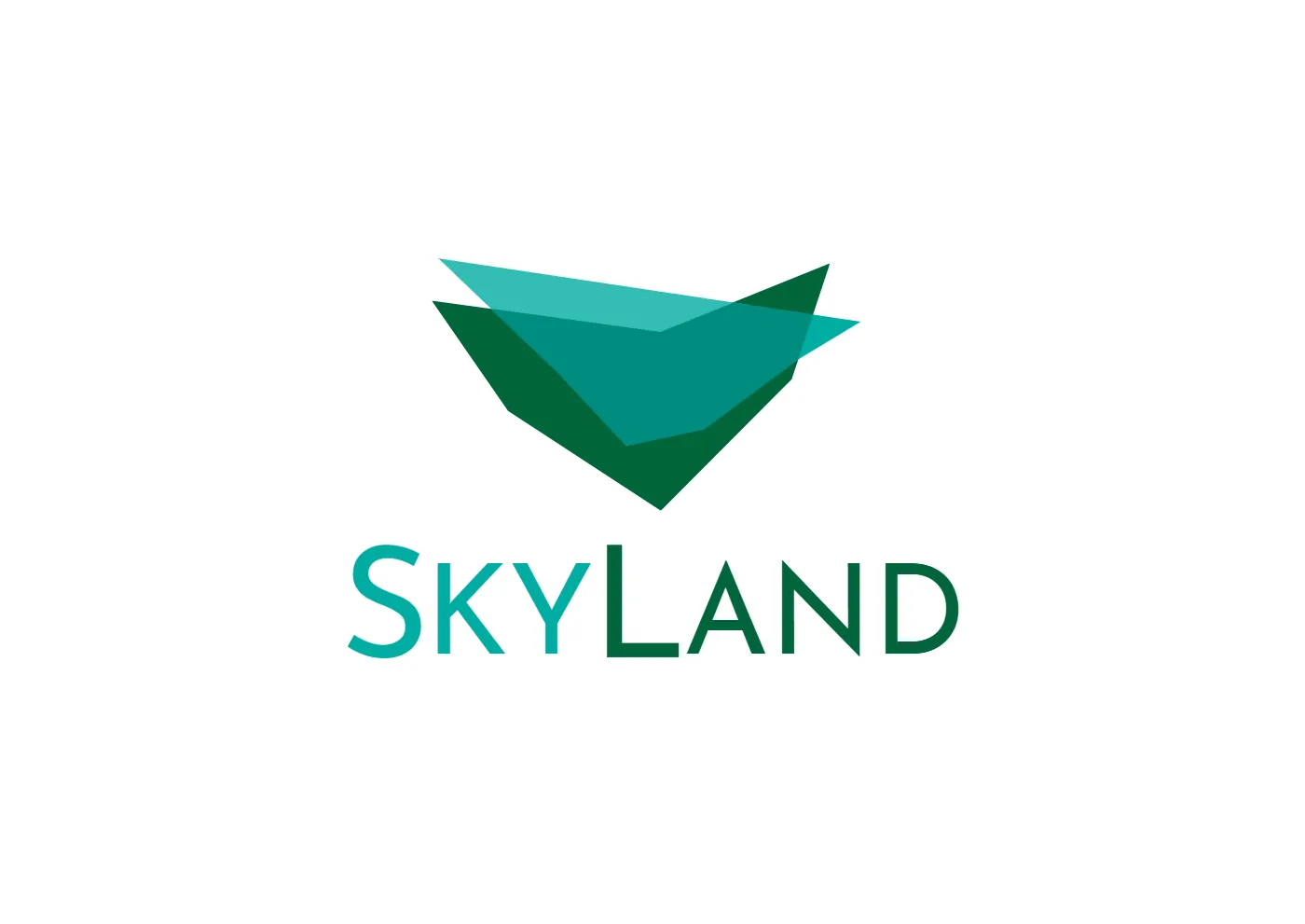 SkyLand logotips, ko izstrādāja Visualij